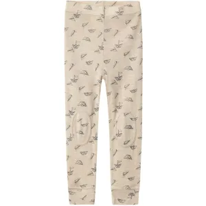 Name It Pure Cashmere Aop Wang Wool Rib Long Johns Aop Babykids_Name-It