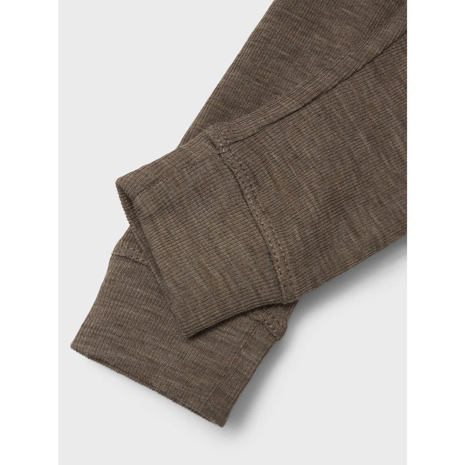 Name It Walnut Wossa Wool/Silk Rib Long Johns Babykids_Name-It