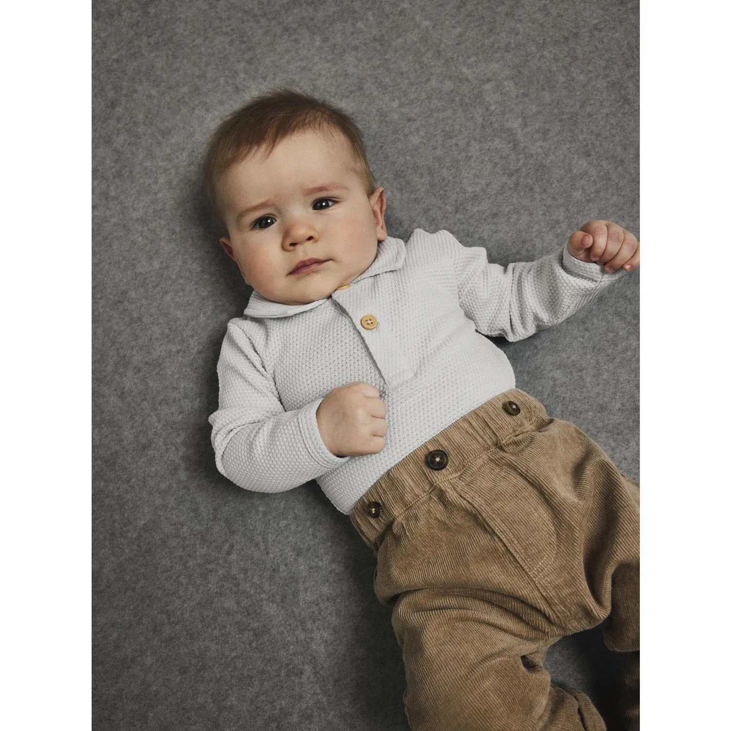 Name It Weathered Teak Ben U Shape Corduroy Pants Babykids_Name-It