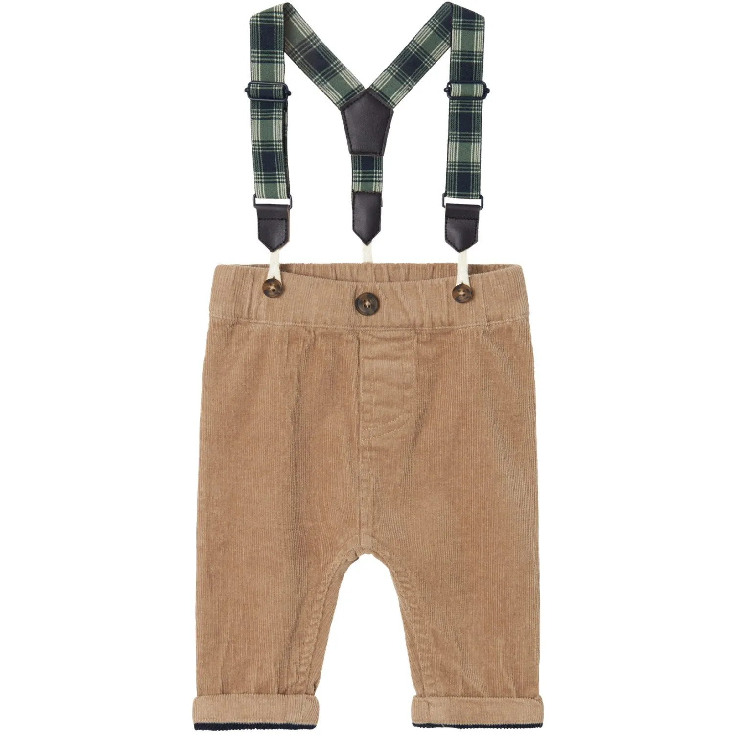 Name It Weathered Teak Ben U Shape Corduroy Pants Babykids_Name-It