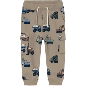 Name It Weathered Teak Nappe Sweatpants Babykids_Name-It