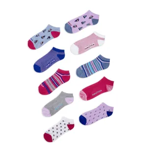 Nautica Women's Flat Knit Socks Multi Nautica