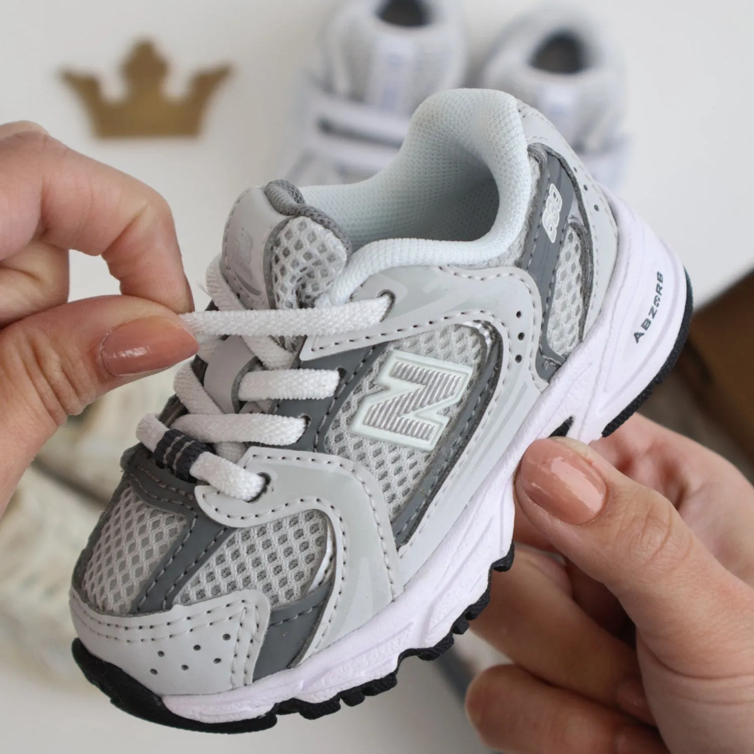 New Balance 530 Kids Bungee Lace Infant Grey Matter Babykids_New-Balance