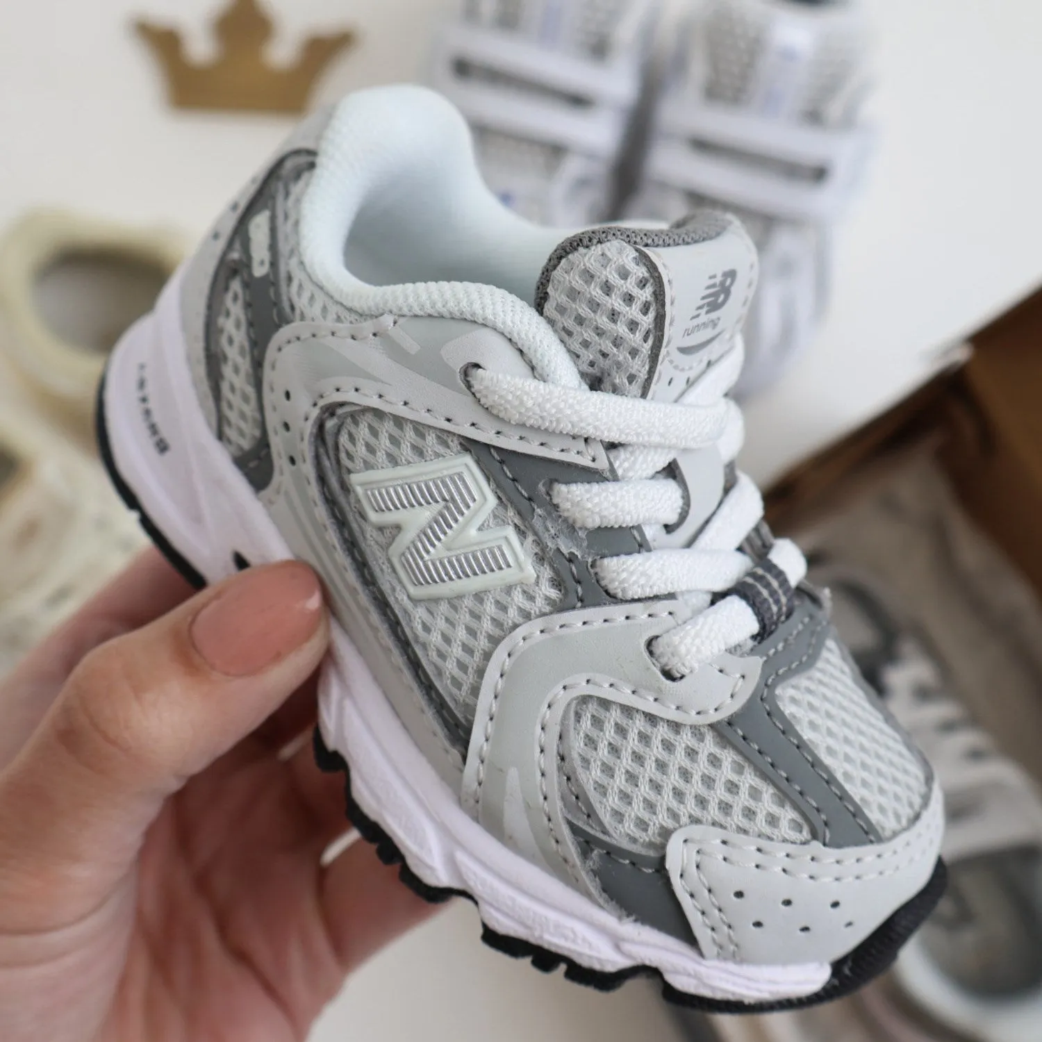 New Balance 530 Kids Bungee Lace Infant Grey Matter Babykids_New-Balance