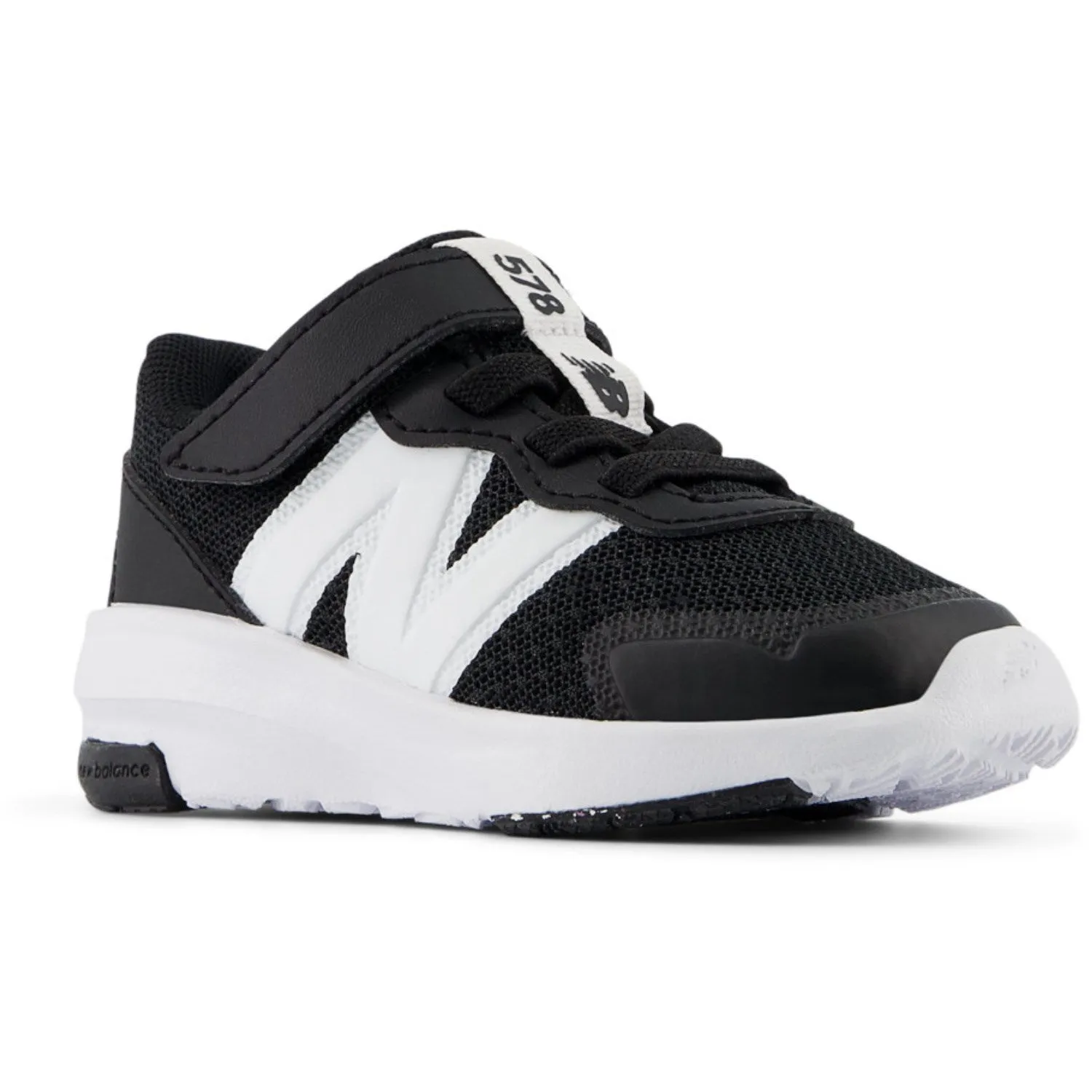 New Balance Black New Balance FreshFoam 578 Kids Bungee Lace With Top Strap Babykids_New-Balance