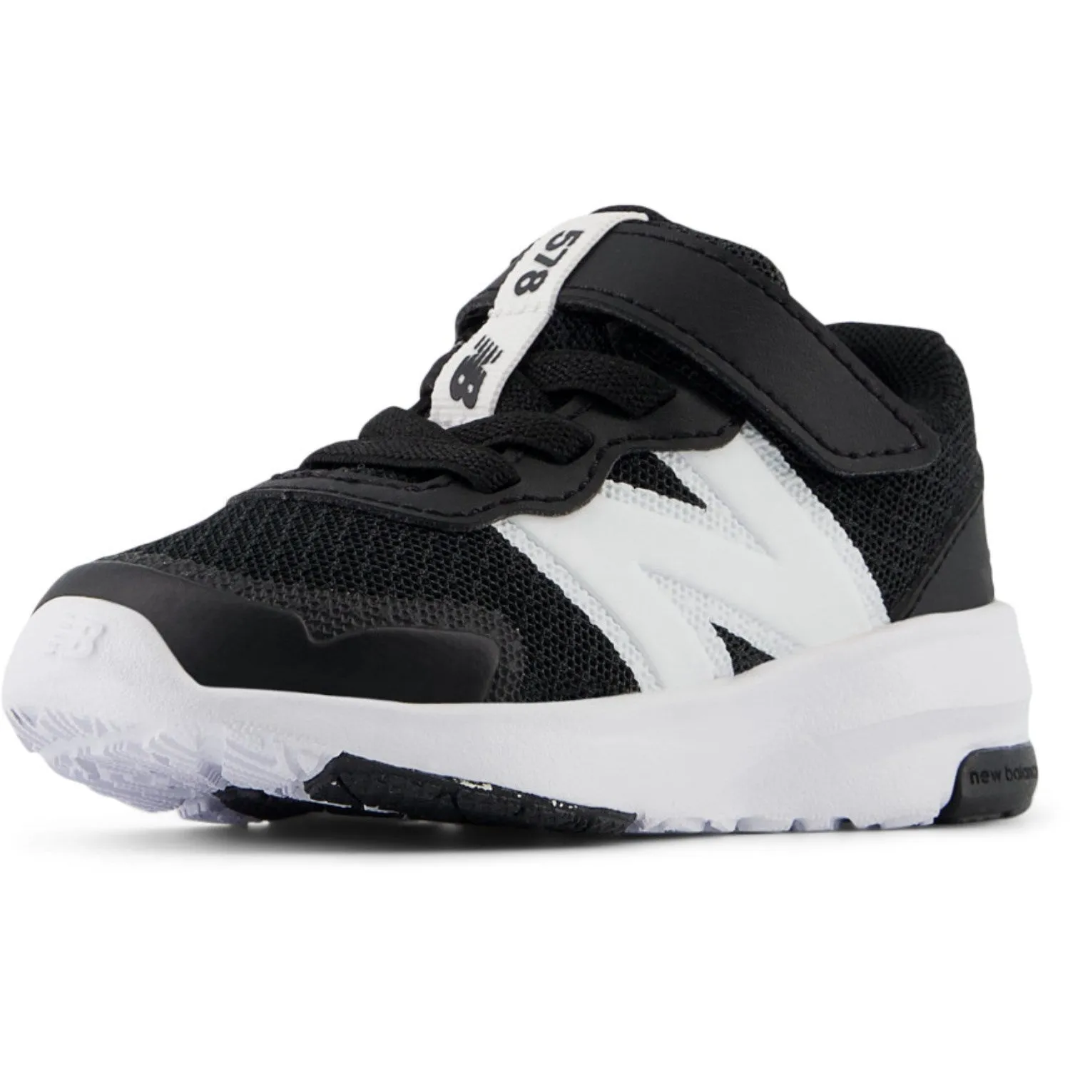 New Balance Black New Balance FreshFoam 578 Kids Bungee Lace With Top Strap Babykids_New-Balance