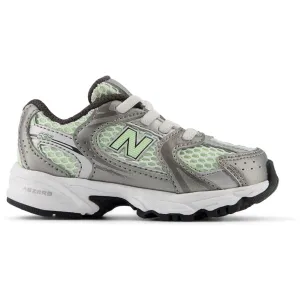 New Balance Dark Silver Metallic New Balance 530 Kids Bungee Lace Babykids_New-Balance