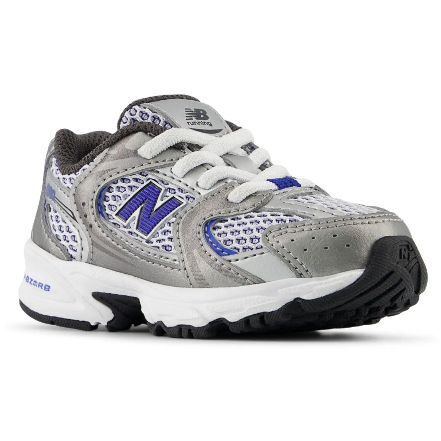 New Balance Dark Silver Metallic New Balance 530 Kids Bungee Lace Babykids_New-Balance