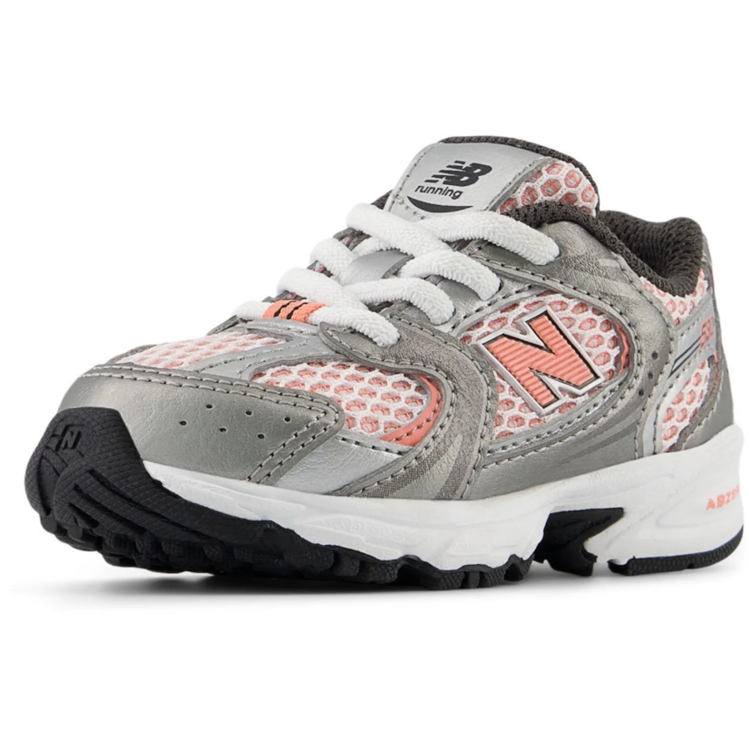 New Balance Dark Silver Metallic New Balance 530 Kids Bungee Lace Babykids_New-Balance