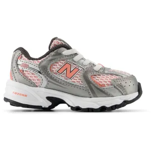 New Balance Dark Silver Metallic New Balance 530 Kids Bungee Lace Babykids_New-Balance