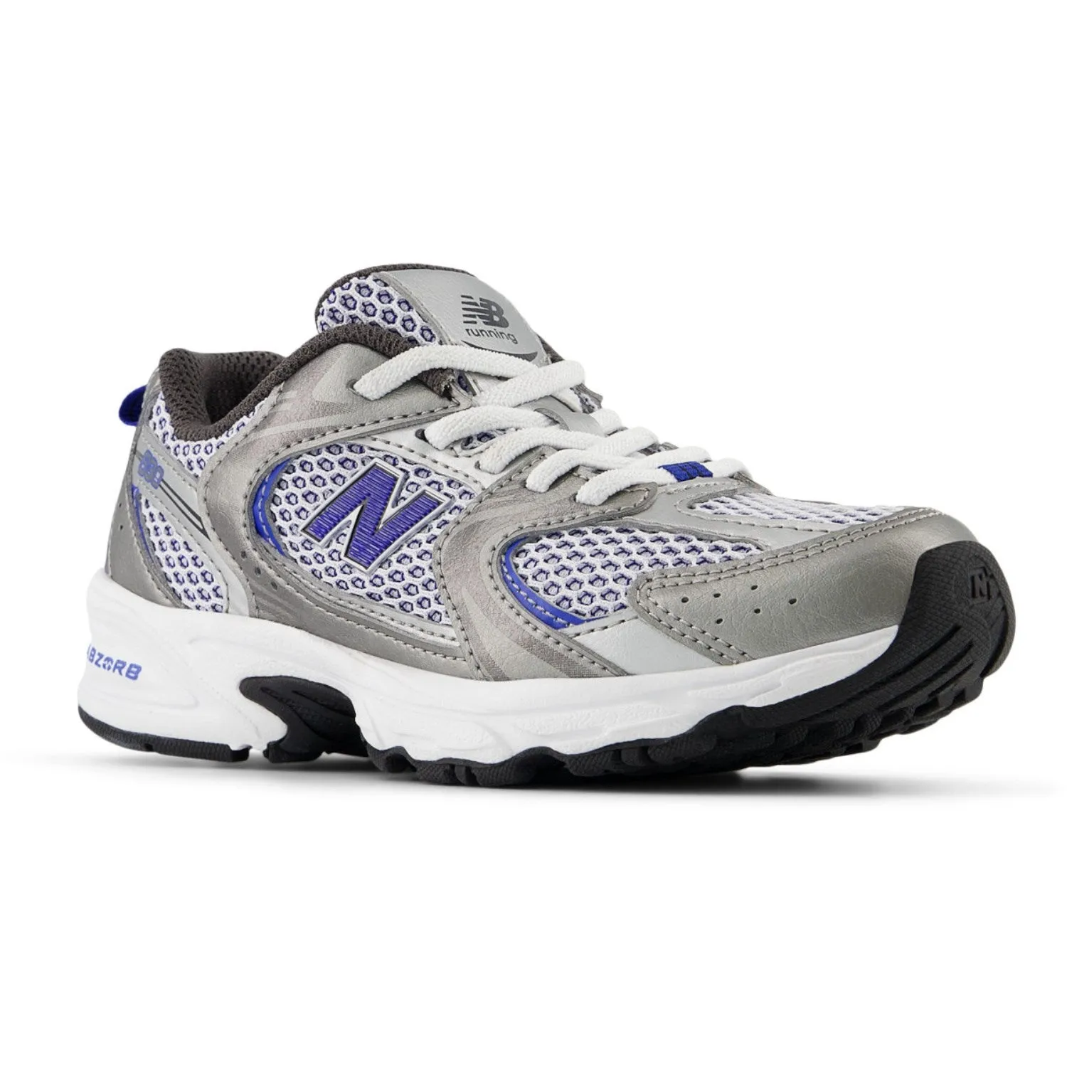 New Balance Dark Silver Metallic New Balance 530 Kids Bungee Lace Babykids_New-Balance