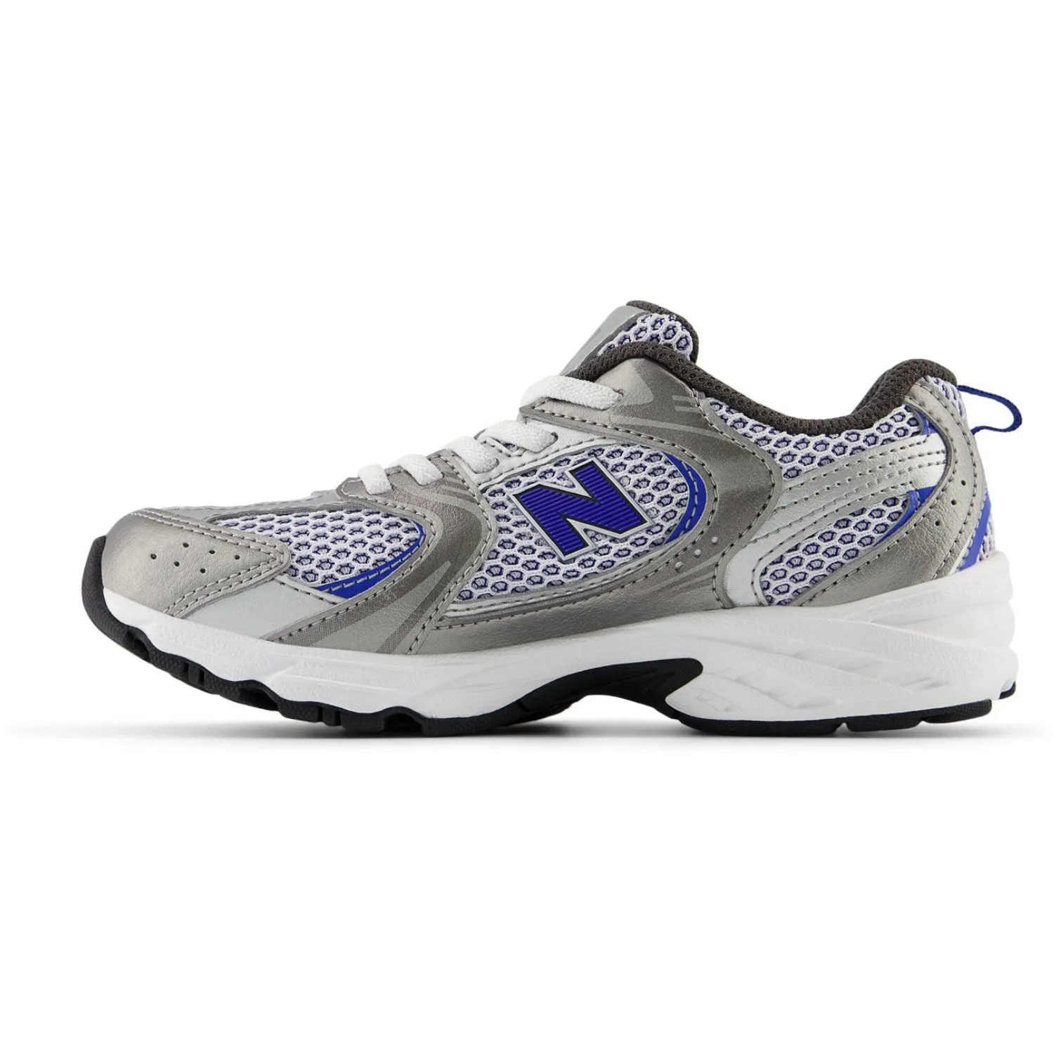 New Balance Dark Silver Metallic New Balance 530 Kids Bungee Lace Babykids_New-Balance