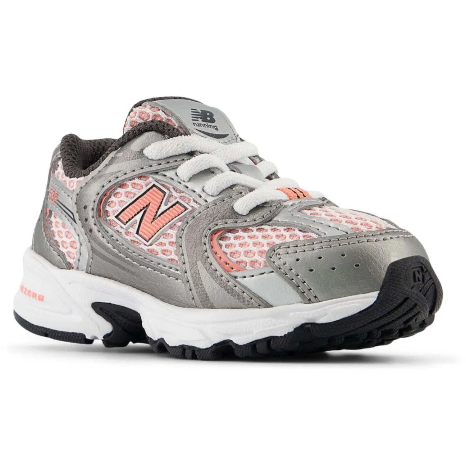New Balance Dark Silver Metallic New Balance 530 Kids Bungee Lace Babykids_New-Balance