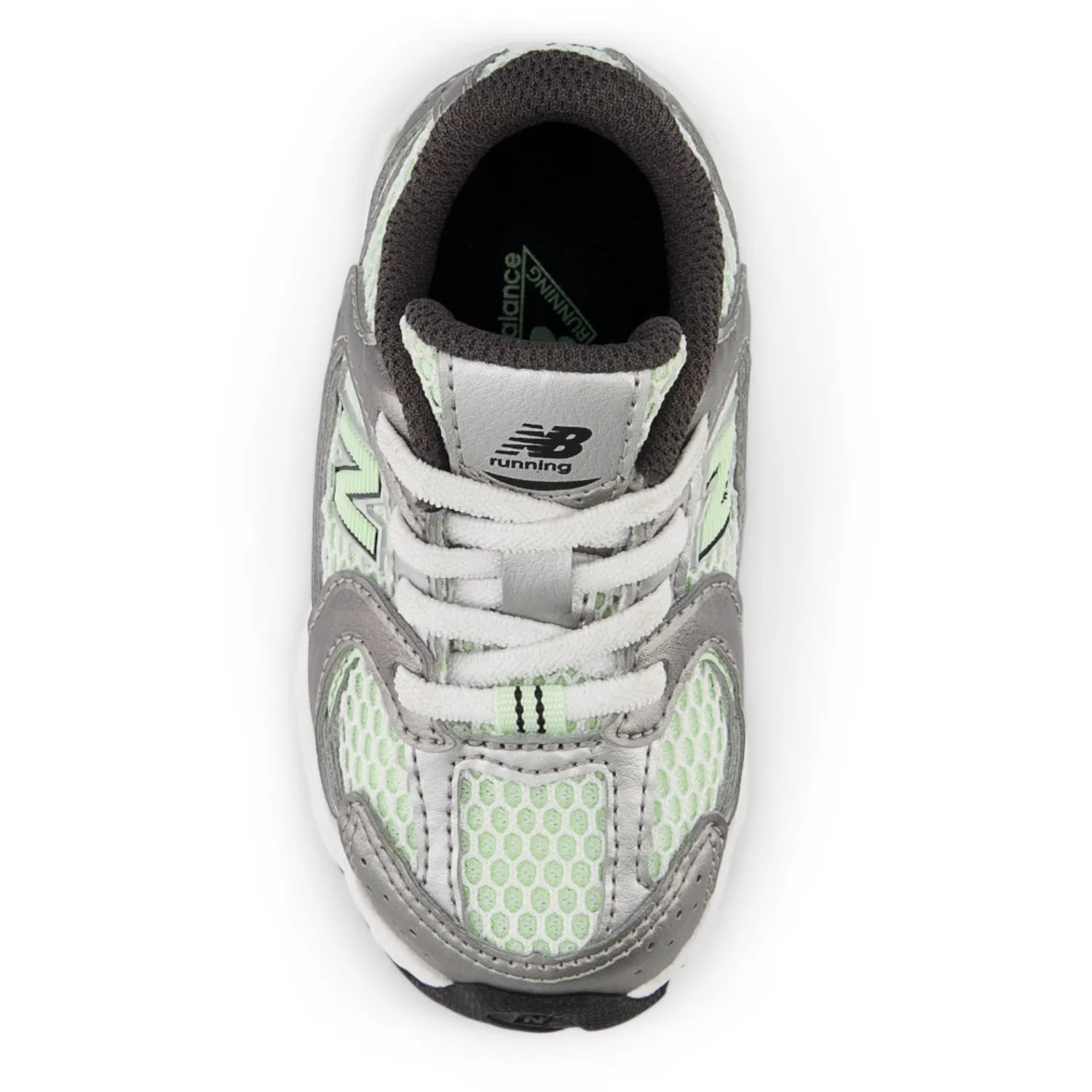New Balance Dark Silver Metallic New Balance 530 Kids Bungee Lace Babykids_New-Balance