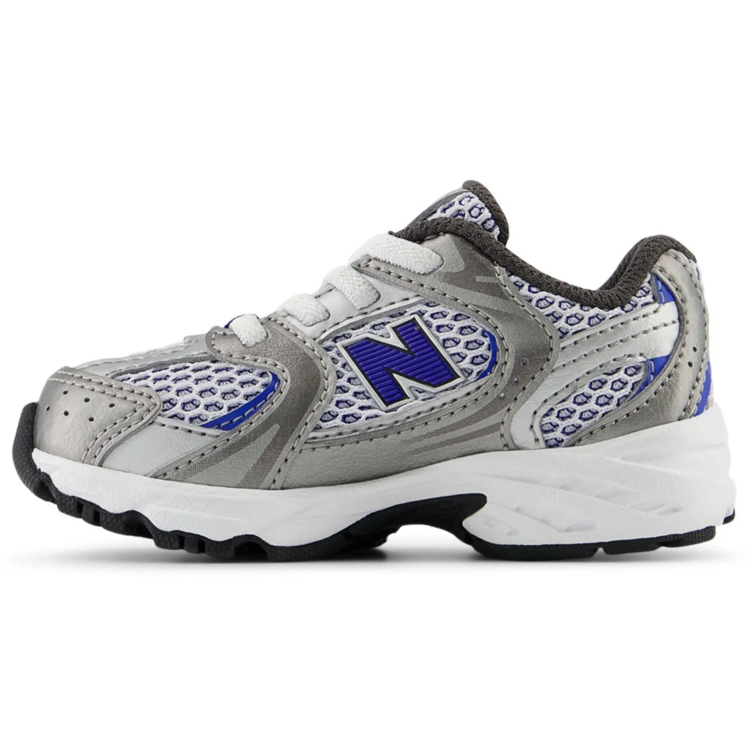 New Balance Dark Silver Metallic New Balance 530 Kids Bungee Lace Babykids_New-Balance