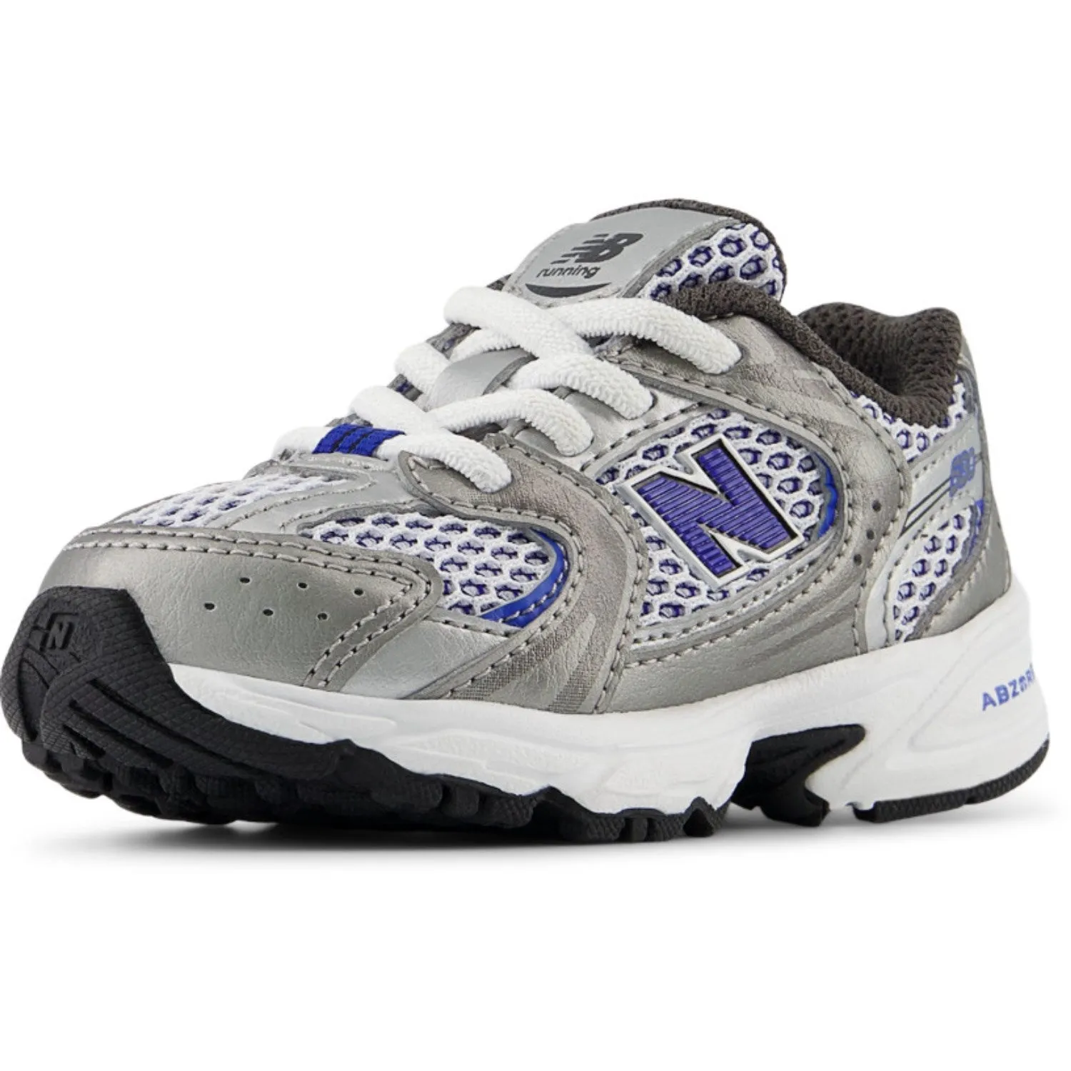 New Balance Dark Silver Metallic New Balance 530 Kids Bungee Lace Babykids_New-Balance