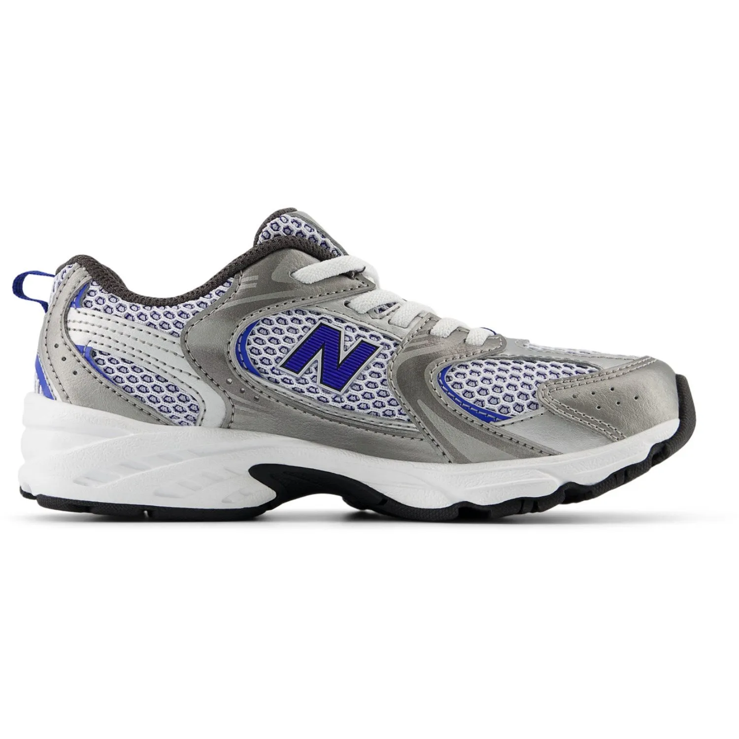 New Balance Dark Silver Metallic New Balance 530 Kids Bungee Lace Babykids_New-Balance
