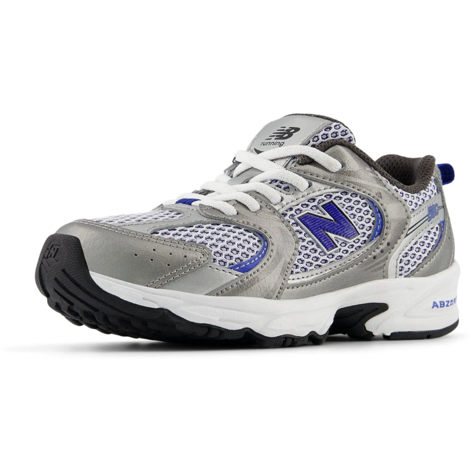 New Balance Dark Silver Metallic New Balance 530 Kids Bungee Lace Babykids_New-Balance