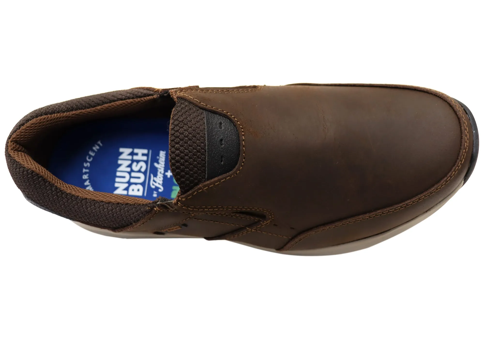 Nunn Bush By Florsheim Mens Excursion Slip EE Extra Wide Leather Shoes Florsheim Shoes
