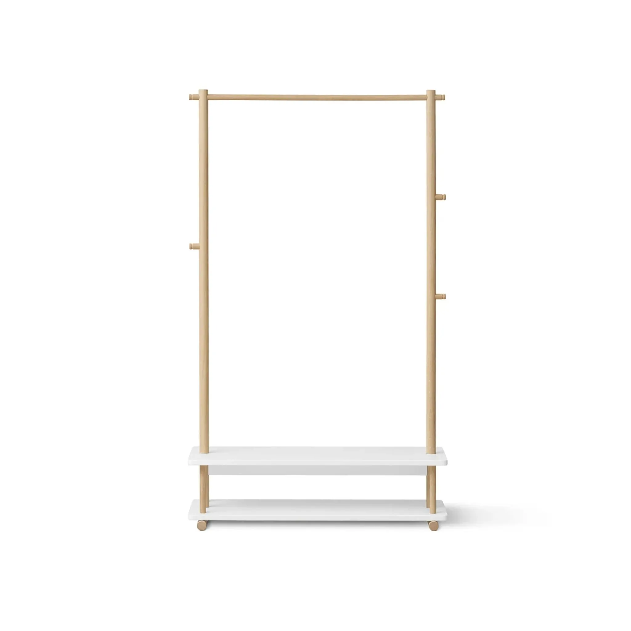 Oliver Furniture Camp Clothes Rail - White/Oak
