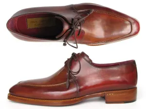 Paul Parkman Shoes Paul Parkman Men's Goodyear Welted Square Toe Apron Derby Shoes in Brown