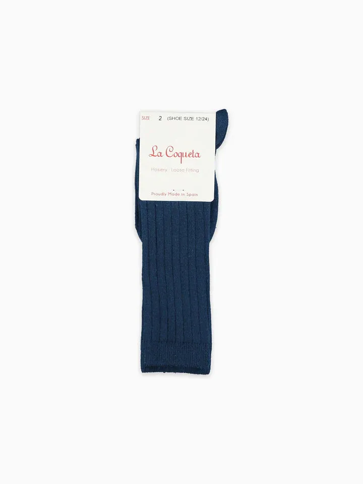 ribbed knee high socks