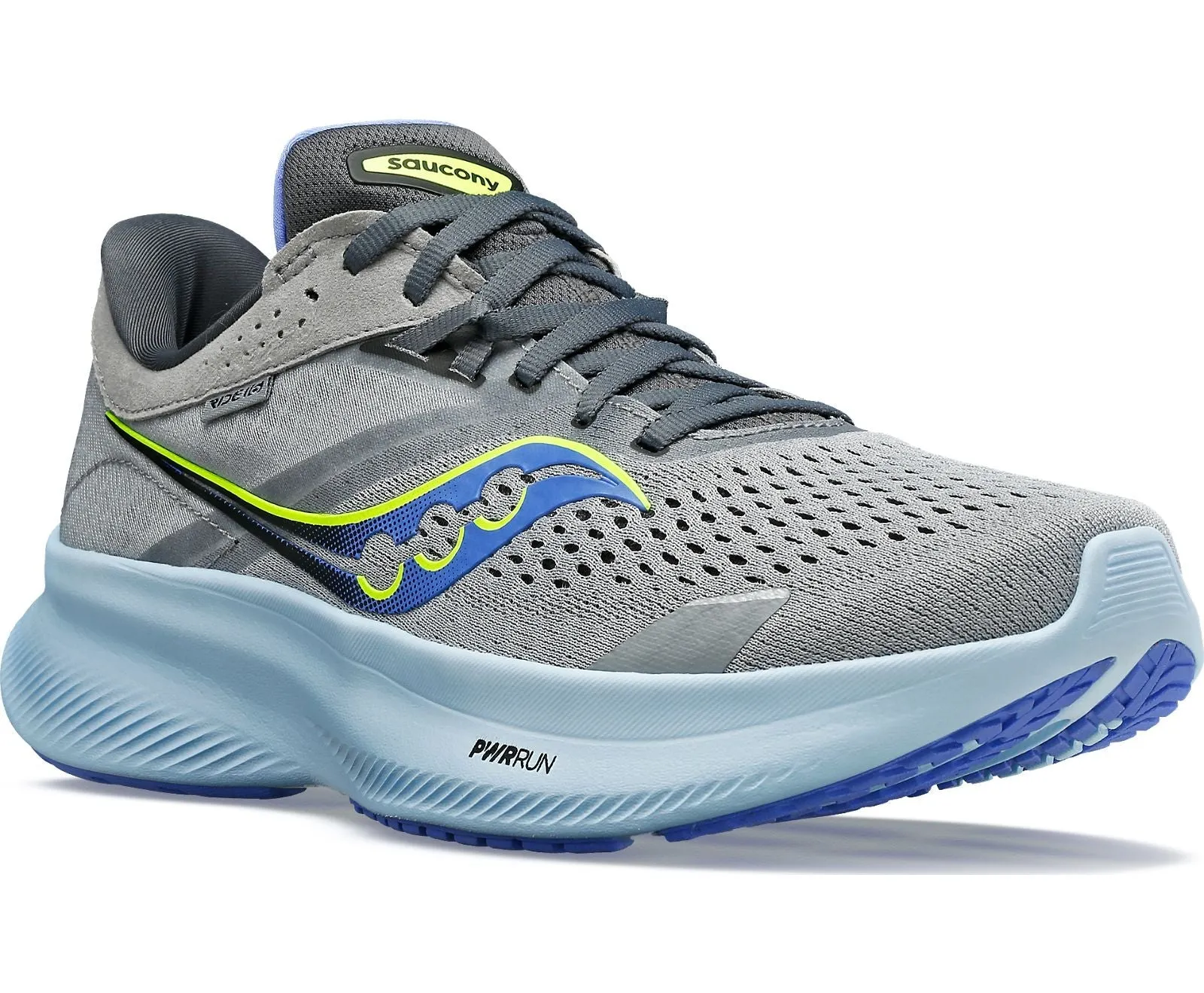 Saucony Women's Ride 16 Wide- Fossil/Pool (S10831-15) Saucony
