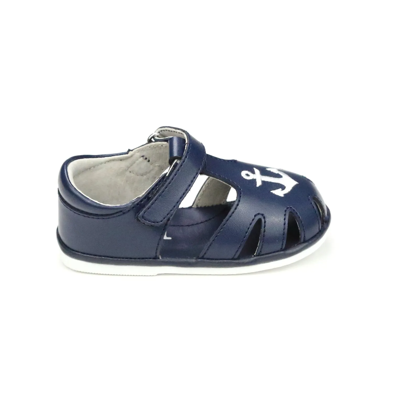 Sawyer Nautical Caged Leather Sandal - Babies & Toddlers Babykids_Angel