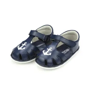 Sawyer Nautical Caged Leather Sandal - Babies & Toddlers Babykids_Angel