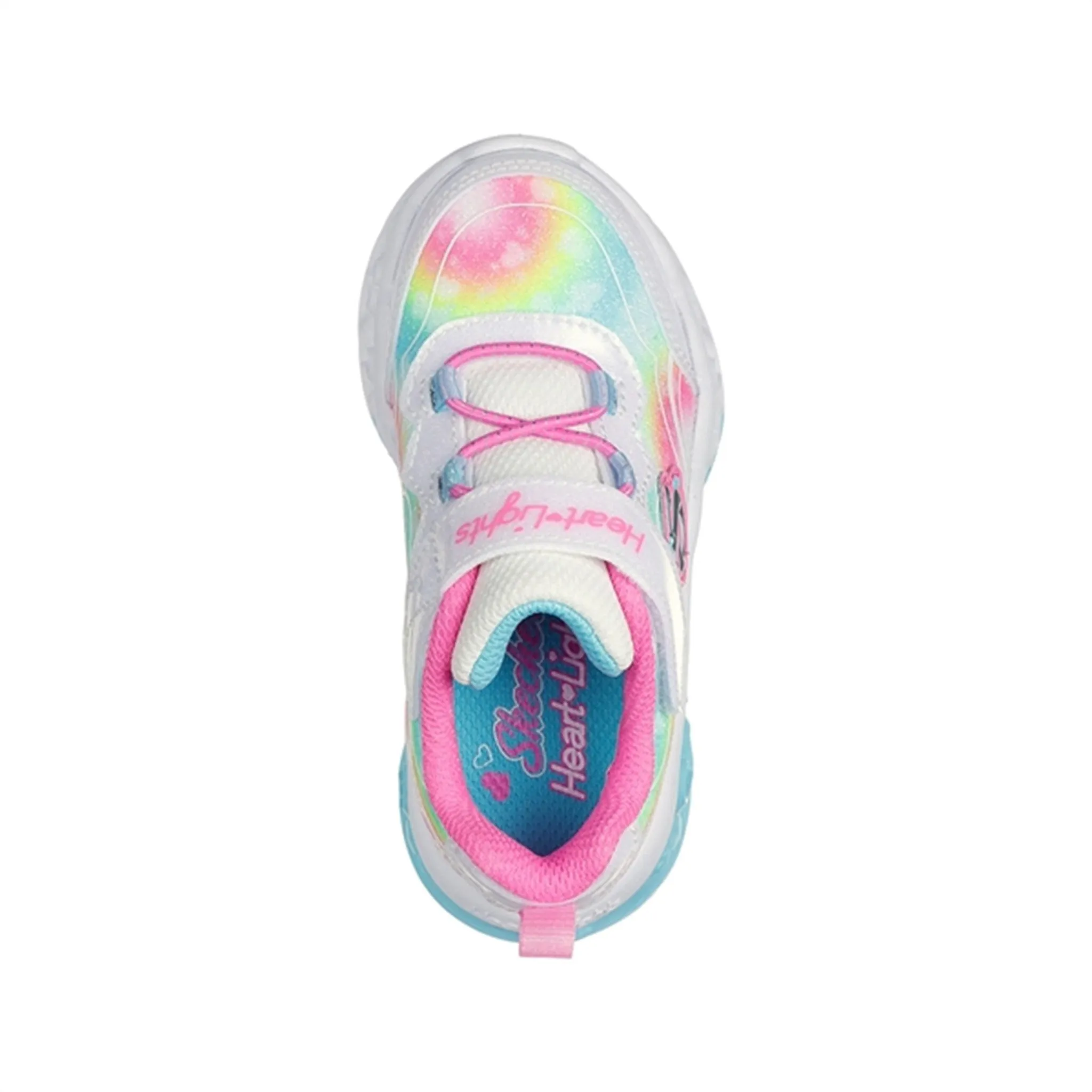 Skechers Flutter Heart Lights Sneakers White Multicolor Babykids_Skechers