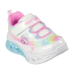 Skechers Flutter Heart Lights Sneakers White Multicolor Babykids_Skechers
