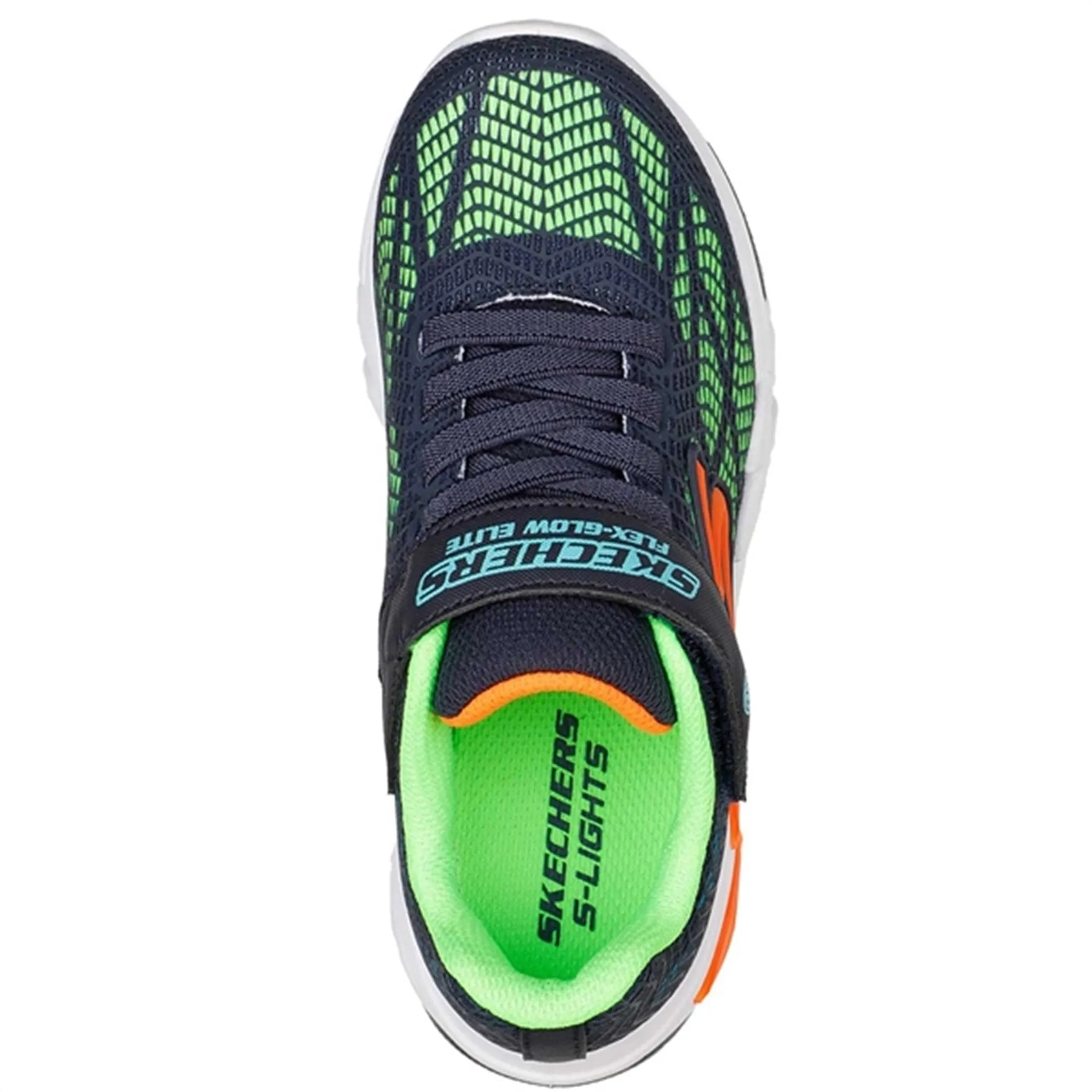 Skechers S-Lights Flex Glow Elite Sneakers Vorlo Navy/Multi Babykids_Skechers