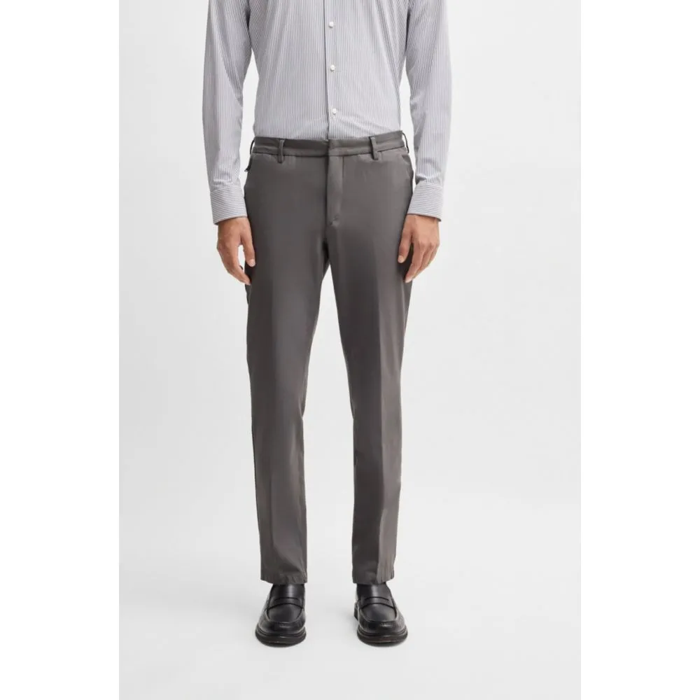 Slim-fit trousers in stretch cotton