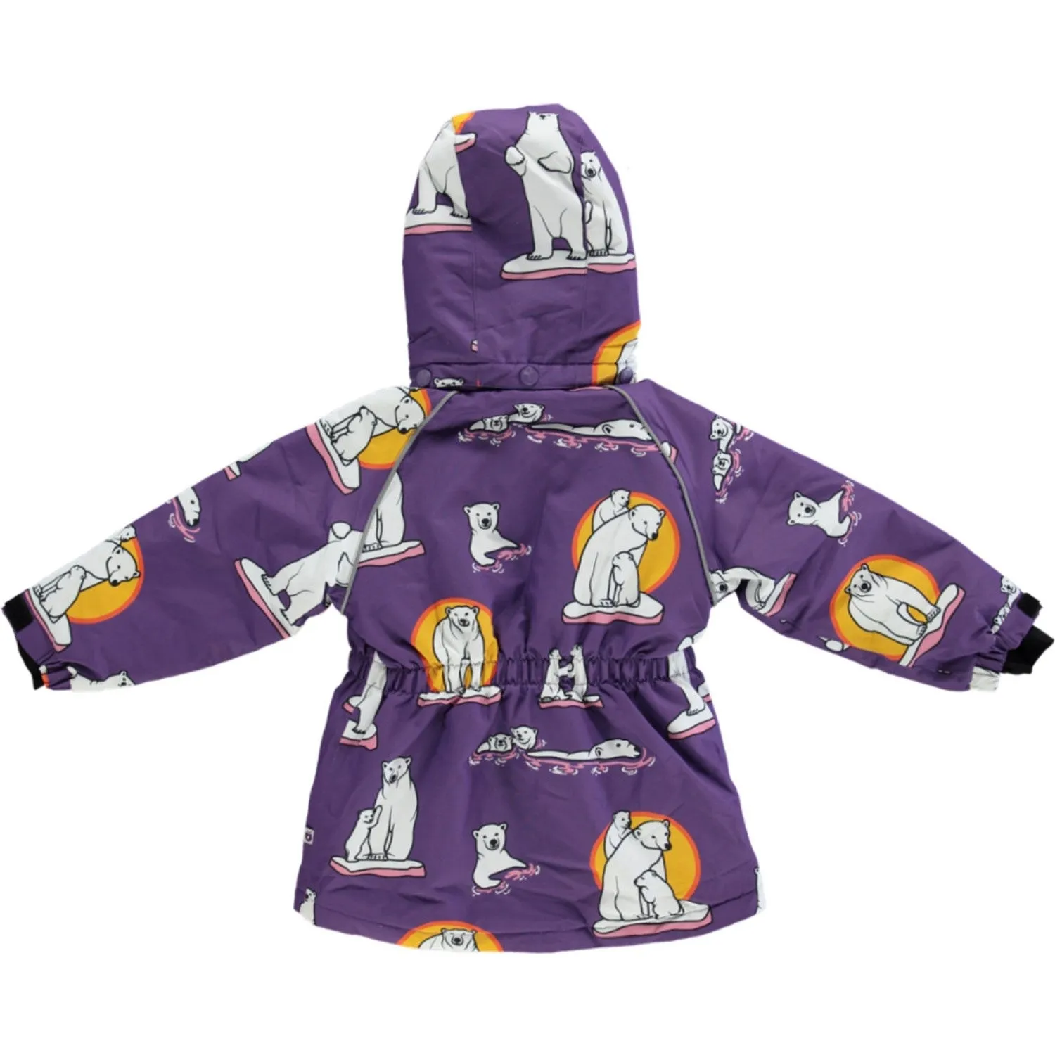 Småfolk Purple Heart Winter Coat With Polar Bears Babykids_Smaafolk
