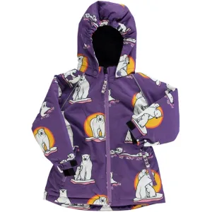 Småfolk Purple Heart Winter Coat With Polar Bears Babykids_Smaafolk