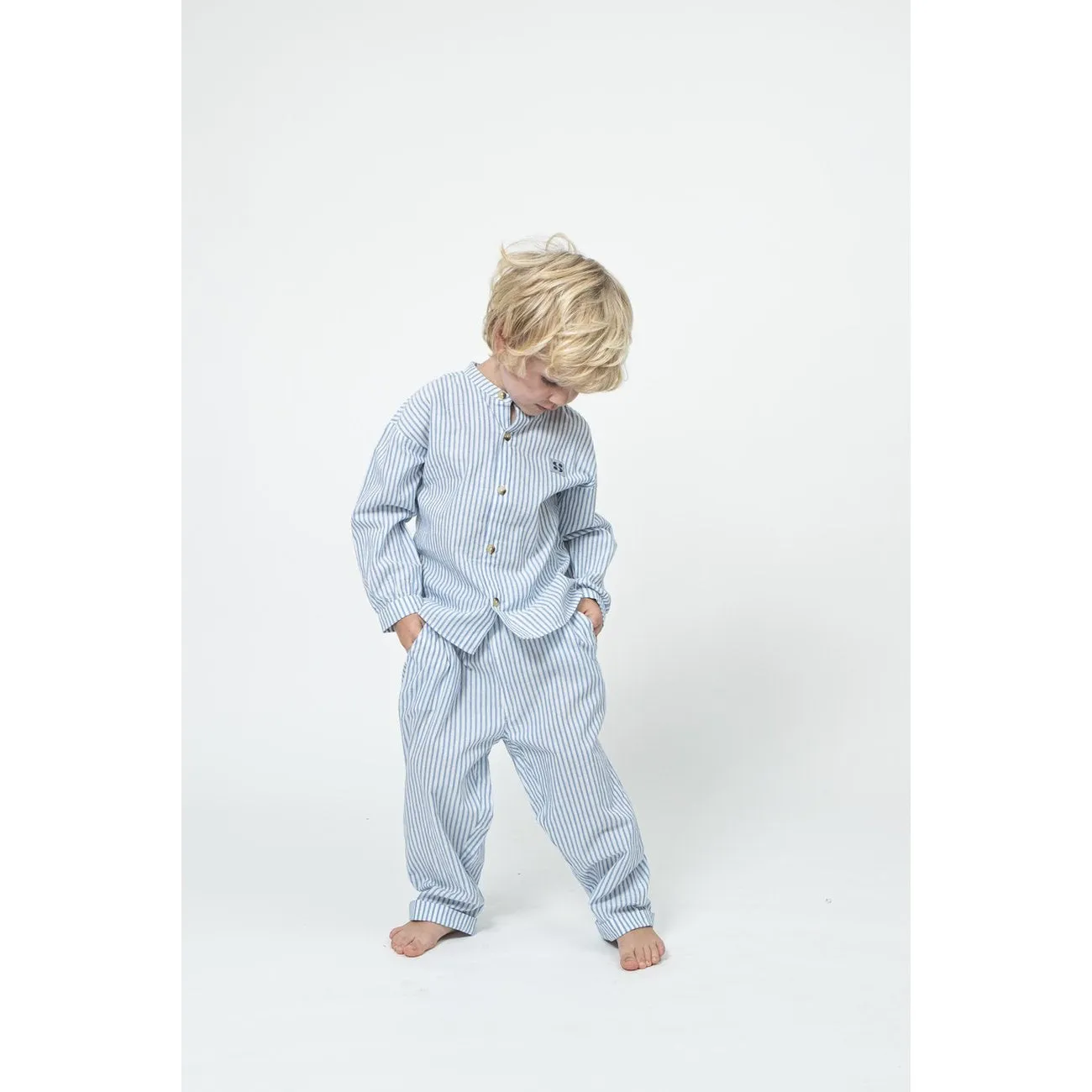 Sofie Schnoor Stripe Cotton Trousers Babykids_Sofie-Schnoor