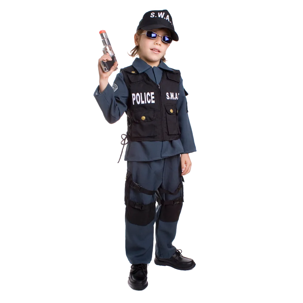 S.w.a.t. Police Officer Costume - Kids Babykids_Dress-Up-America