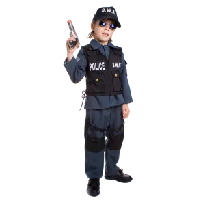 S.w.a.t. Police Officer Costume - Kids Babykids_Dress-Up-America