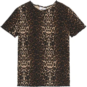 The New Oxford Tan AOP Ellen Rib T-Shirt Babykids_The-New
