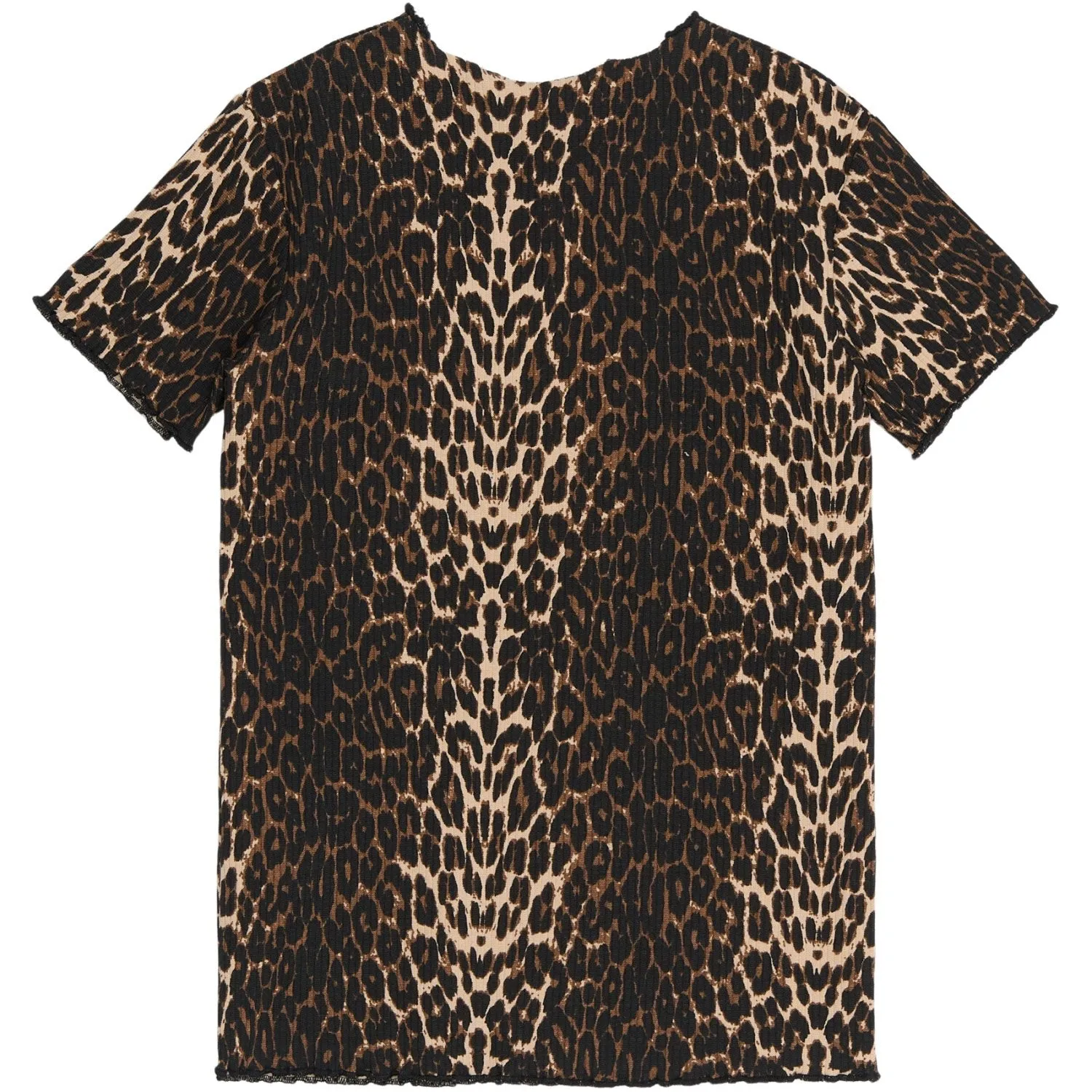 The New Oxford Tan AOP Ellen Rib T-Shirt Babykids_The-New