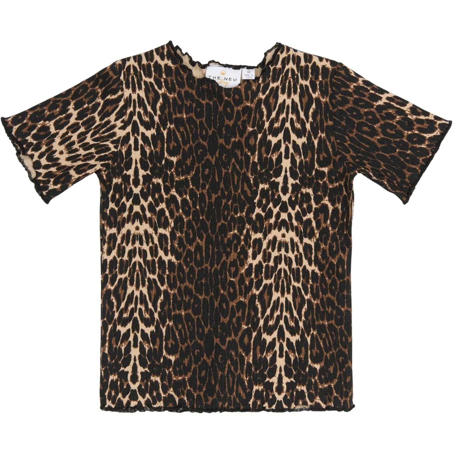 THE NEW Siblings Oxford Tan AOP Ellie Rib T-Shirt Babykids_The-New-Siblings