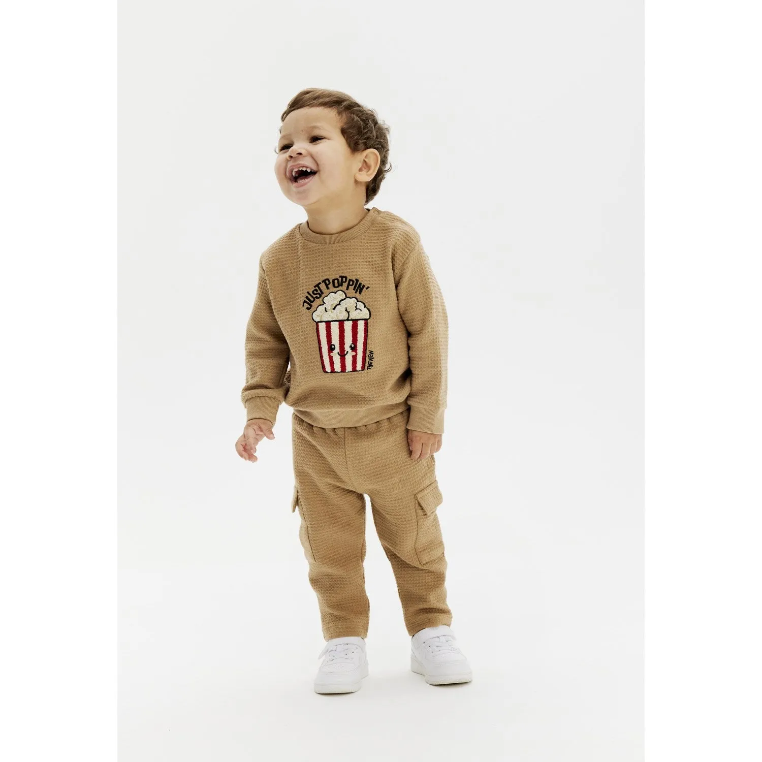 THE NEW Siblings Tannin Ludvig Waffle Sweatshirt Babykids_The-New-Siblings