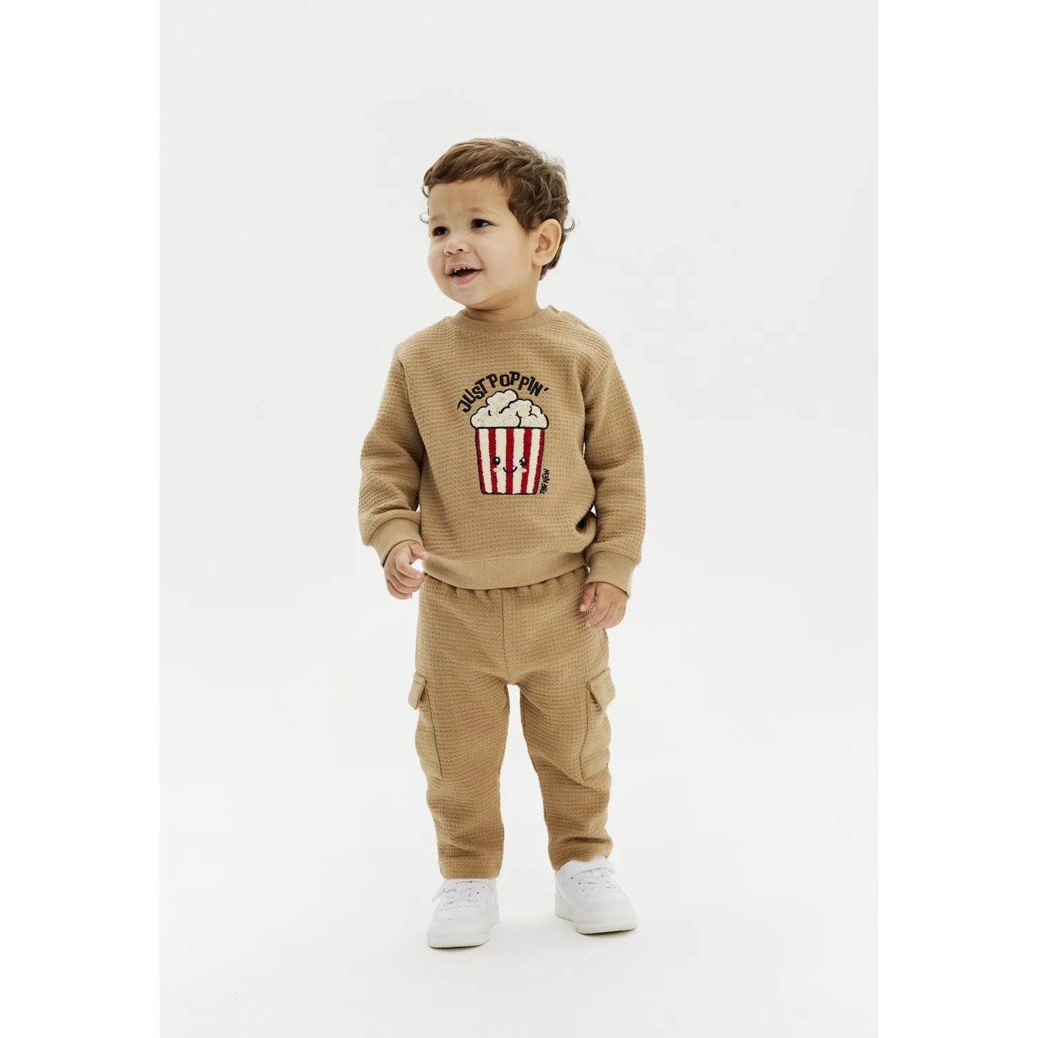 THE NEW Siblings Tannin Ludvig Waffle Sweatshirt Babykids_The-New-Siblings