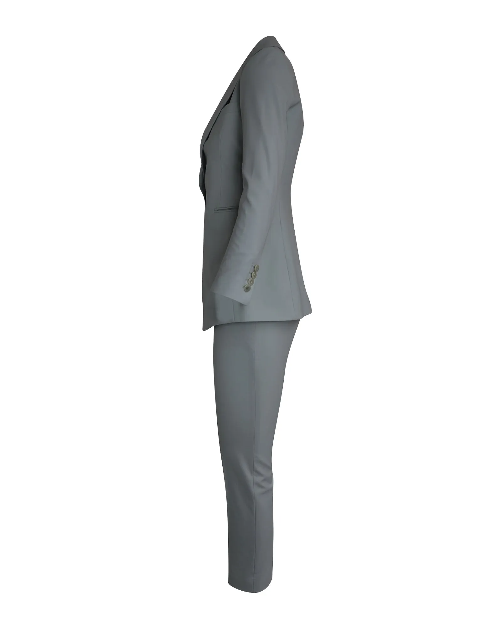 Theory Suit Set in Light Blue Wool
