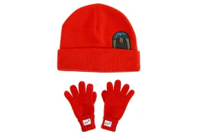 Toddler/kids Beanie & Gloves Set - Black Bear Babykids_Flapjackkids