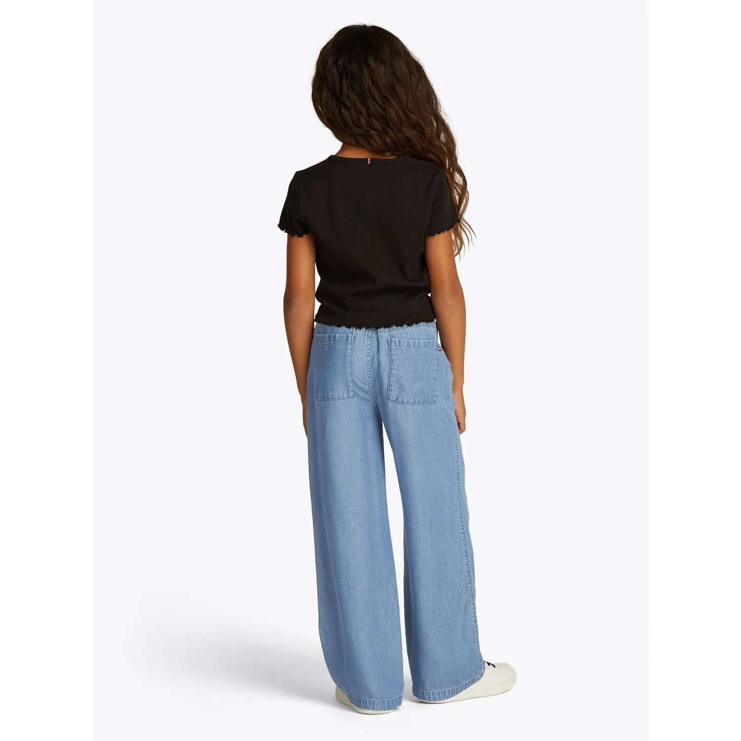 Tommy Hilfiger Denim Medium 01 Chambray Wide Leg Pant Babykids_Tommy-Hilfiger