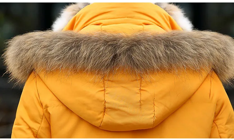 West Louis™ Detachable Fur Collar Real Rabbit Thick Coat