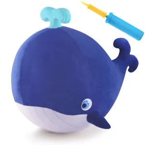 Whale Hopper Ball Inflatable Plush Bouncing Animal Toys