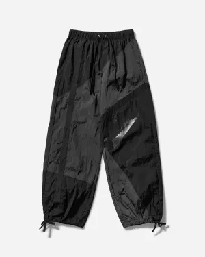 Women's Loose Woven Open-Hem Pants Anthracite / Black